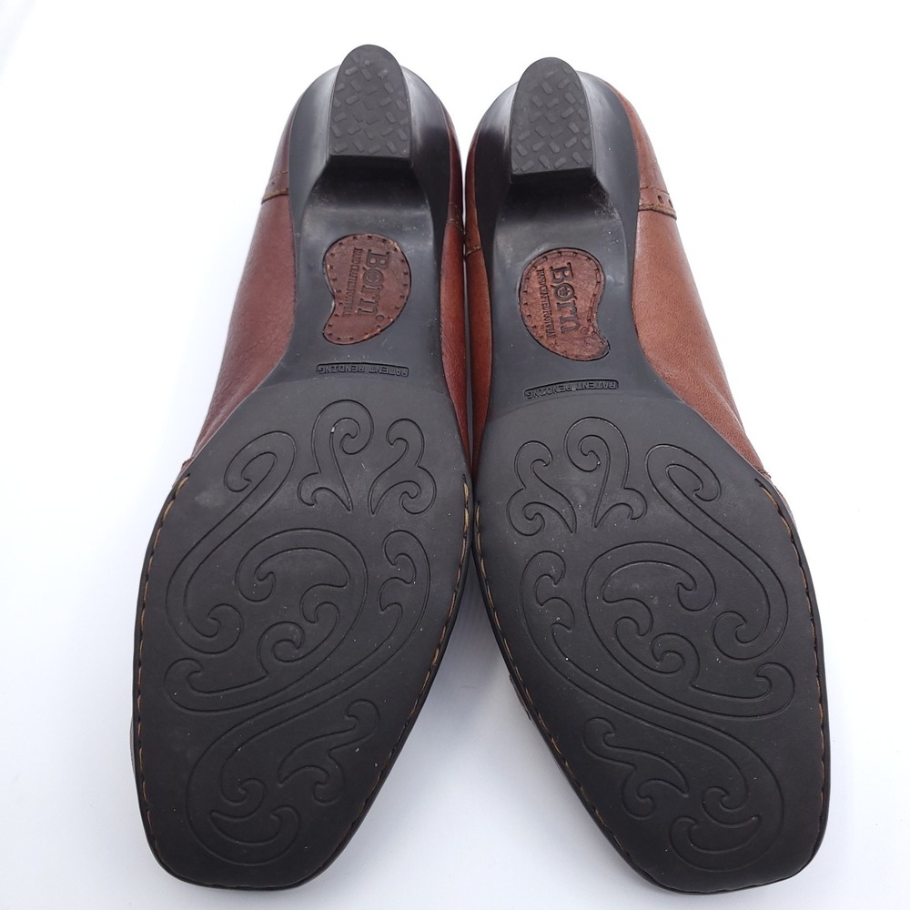 Born Mary Jane Shoes Women Size 9.5 M Brown Leather Brogue Low Heel W6428 - Picture 12 of 12